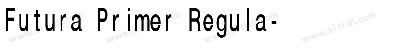 Futura Primer Regula字体转换